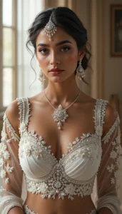 Latest White Blouse Designs 39