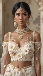 Latest White Blouse Designs 41