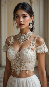 Latest White Blouse Designs 45