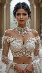 Latest White Blouse Designs 46