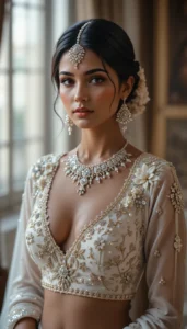 Latest White Blouse Designs 52