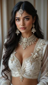 Latest White Blouse Designs 54