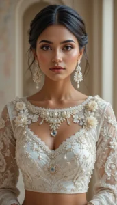 Latest White Blouse Designs 61