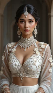 Latest White Blouse Designs 66