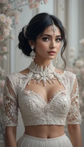 Latest White Blouse Designs 68