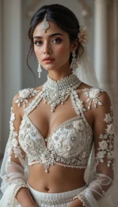 Latest White Blouse Designs 74