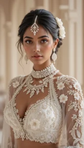 Latest White Blouse Designs 75