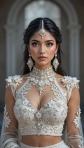 Latest White Blouse Designs 77