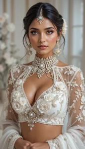 Latest White Blouse Designs 78