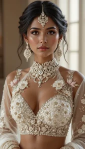 Latest White Blouse Designs 84