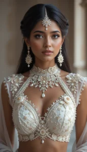 Latest White Blouse Designs 87