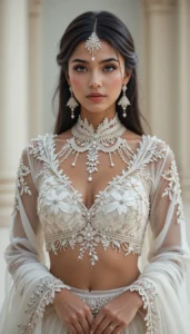 Latest White Blouse Designs 90