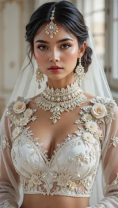 Latest White Blouse Designs 94