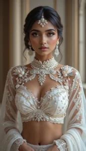 Latest White Blouse Designs 95