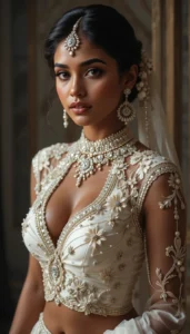 Latest White Blouse Designs 96