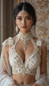 Latest White Blouse Designs 97