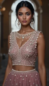 Pearls for Embroidery Blouse Designs 19