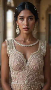 Pearls for Embroidery Blouse Designs 27