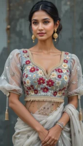 Puffy Sleeve Puff Hand Blouse 10