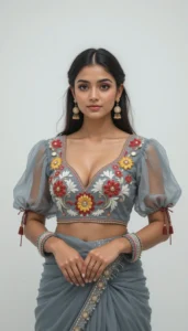 Puffy Sleeve Puff Hand Blouse 12