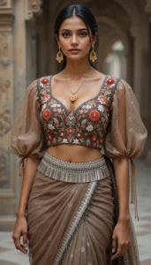 Puffy Sleeve Puff Hand Blouse 16