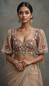 Puffy Sleeve Puff Hand Blouse 22