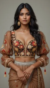 Puffy Sleeve Puff Hand Blouse 23