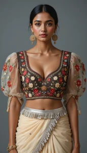 Puffy Sleeve Puff Hand Blouse 24