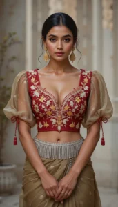 Puffy Sleeve Puff Hand Blouse 27