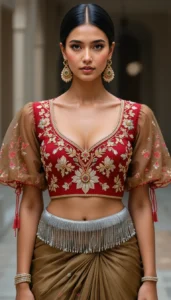 Puffy Sleeve Puff Hand Blouse 31