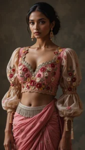 Puffy Sleeve Puff Hand Blouse 36