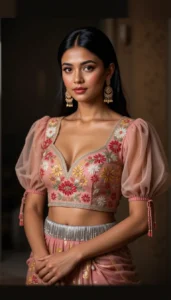 Puffy Sleeve Puff Hand Blouse 37