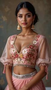 Puffy Sleeve Puff Hand Blouse 38