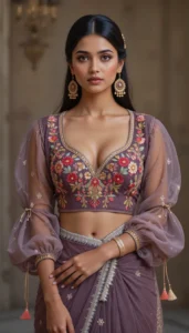 Puffy Sleeve Puff Hand Blouse 48