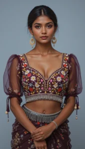 Puffy Sleeve Puff Hand Blouse 49