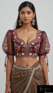 Puffy Sleeve Puff Hand Blouse 53