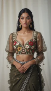 Puffy Sleeve Puff Hand Blouse 59