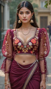 Puffy Sleeve Puff Hand Blouse 61