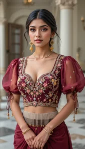 Puffy Sleeve Puff Hand Blouse 66