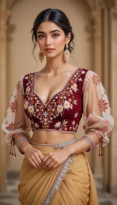 Puffy Sleeve Puff Hand Blouse 68