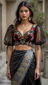 Puffy Sleeve Puff Hand Blouse 70