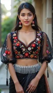 Puffy Sleeve Puff Hand Blouse 73