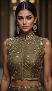 blouse mirror work designs 31