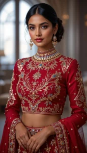 blouse mirror work designs 42