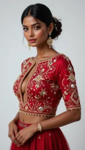 blouse mirror work designs 49