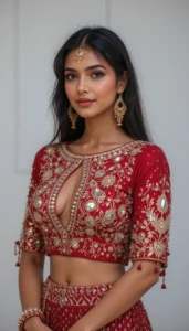 blouse mirror work designs 52