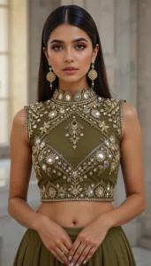 blouse mirror work designs 61