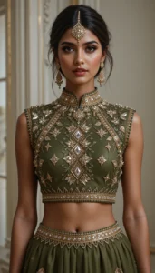 blouse mirror work designs 62