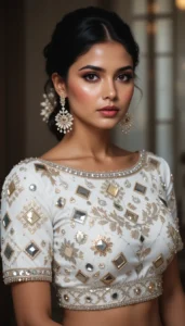 blouse mirror work designs 89