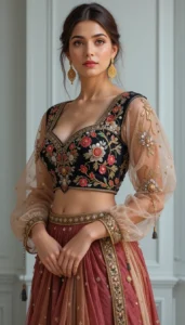 thread embroidery blouse designs 100